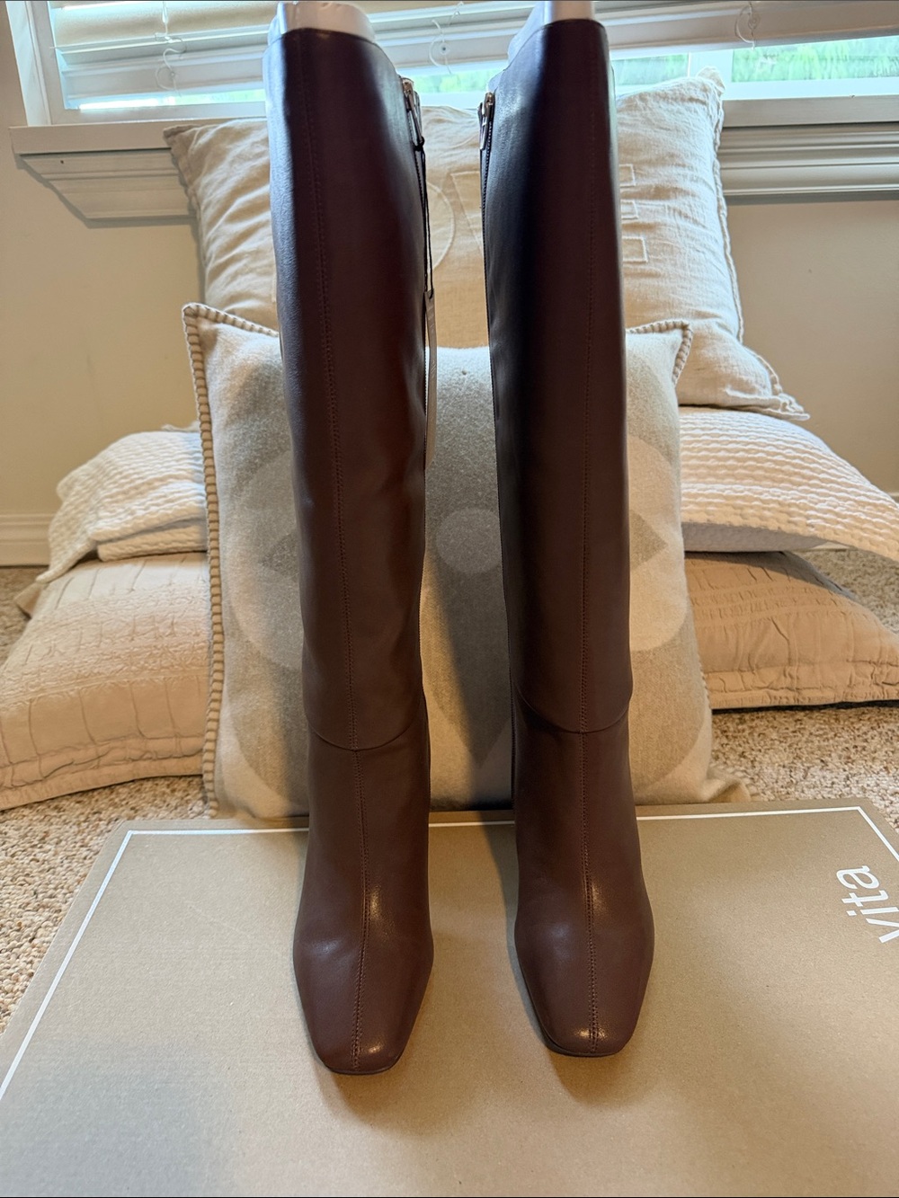Dolce Vita Brown Gyra EXTRA WIDE Tall Leather Boots